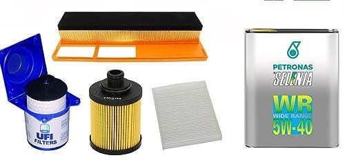 KIT TAGLIANDO 1.3 MULTIJET CON 4 FILTRI MISTI + 4 LITRI SELENIA WR 5W40 (UFI)