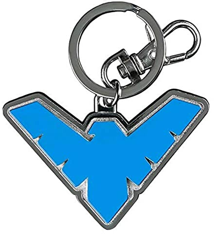 Batman - Nightwing Logo Colour Enamel Keychain