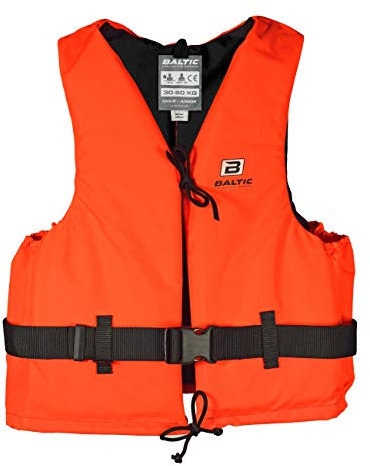 Baltic Schwimmhilfe Aqua Orange (Mod. 4537) Schwimmweste für erfahrene Schwimmer auf Binnengewässern, Größe:50-70kg
