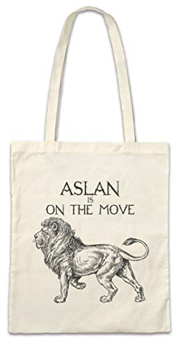 Urban Backwoods Aslan Is On The Move Hipster Bag Beutel Stofftasche Einkaufstasche