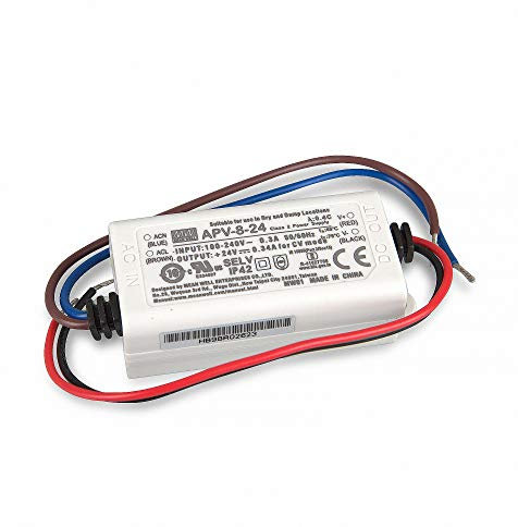 APV-8-24 LED Netzteil Trafo Mean Well APV-8-24 SNT 24 V/DC/0-0,34/ 8W LED Transformator für LED Beleuchtung