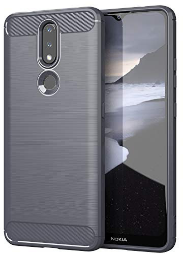 FanTing Hülle für Nokia 2.4, Soft TPU Ultradünn Weich Silikon Schutzhülle, Hüllen Handyhülle für Nokia 2.4 (Grau)