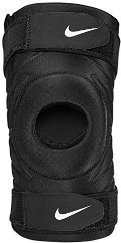 NIKE Pro Open Knee Strap Sleeve Size XL Kniebandage, offen, Größe, weiß