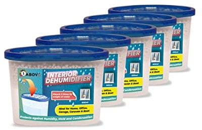 Deumidificatore 500 ml per rimuovere la condensa assorbitore di umidità, deumidificatori per umidità, muffe, umidità in casa, cucina, armadio, camera da letto, roulotte, ufficio, garage, cantina (5)