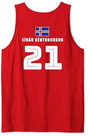 Island Sauf Trikot Fußball Lustige Sprüche Namen Isländisch Tank Top