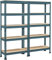 Yaheetech Scaffale/Scaffalatura Garage in Metallo a 5 Ripiani Regolabili da Magazzino Carico Massimo per Ripiano 150 KG 150 x 140 x 30 cm/Blu Nettuno