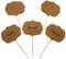 BLUE TOP 50 Pieces Cupcake Picks Blank Toothpick Flags Cake Toppers Cheese Markers Buffet Labels for Charcuterie Board Food Tags Toothpick Signs for Wedding,Birthday Party,Dinner Decorations Supplies.