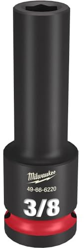 Milwaukee 49-66-6220 SHOCKWAVE Impact Duty 1/2 Drive 3/8 Deep 6 Point Socket