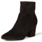 Amazon Essentials Stivali aderenti elasticizzati con tacco Donna, Nero Micro Scamosciato, 44.5 EU