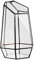 Duendhd Serre de maison - Vase hexagonal en verre pour jardin - Mini paysage