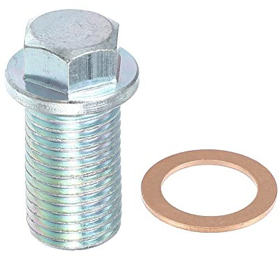 A ABSOPRO 05073945AA Ölablassschraube Ablassschraube M14x1,5 Stahl Ölwanne Silber