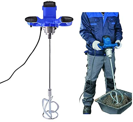 2600W Rührwerk Power Betonmischer Tragbarer elektrischer Mörtelmischer Handrührwerkzeug 6-Speed Farbe Zement Fuge-Mischen Betonzement Fuge Farbe Putz