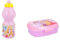ALMACENESADAN, 5011, Pack vuelta al cole princesas look; compuesto por Botella sport 400ml y sandwichera rectangular multicolor, productos reutilizables, sin BPA