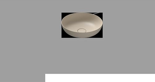 Kaldewei Miena Waschtisch-Schale, 3181, rund, ohne Überlauf, Durchmesser 380mm, 0, 909406003661, Farbe: warm beige 20