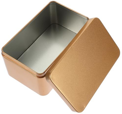jojofuny Box Loose Leaf Tea Tin Decoration Storage Containers Vintage Jewelry Chocolate Covered Cookies Japanese Candies Gold Tins Odor Proof Container Cookie Tin Small Spice Jar Household