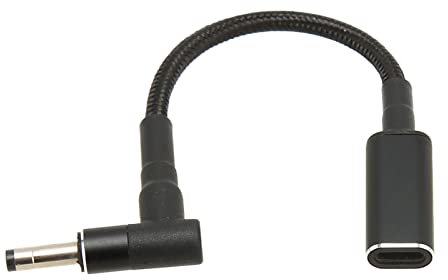 SUNGOOYUE Charging Cord Adapter, USB C Female to 4.0x1.7mm DC Male Adapter 100W Dual PD EMARK Chip Plug Converter Laptop Charging Adapter