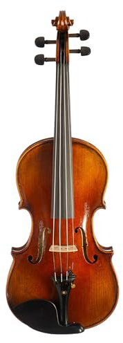 Fame Handmade Series Violine Maestro 4/4, Vollmassiver Riegelahorn Korpus, Fichtendecke, Ebenholz-Griffbrett, Inklusive Etui, Brasilholz-Bogen