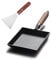 Rong Tian X - Sartén de tamagoyaki de hierro fundido prerevestido, 22,9 x 17,8 cm, ideal para tortillas de huevo japonesas