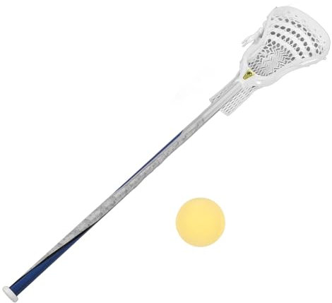 SPYMINNPOO Lacrosse Stick Set für Jungen, 76,2 cm mit Ball, Outdoor Team Sportausrüstung, Verbessert die Hand Auge Koordination, Team Sportspieler Ausrüstung (schwarzes Netz)