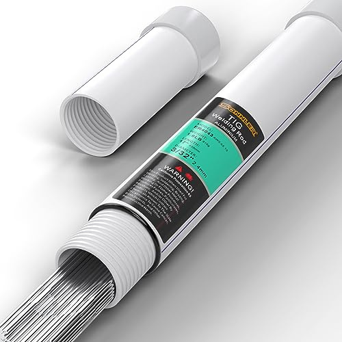 Aluminum TIG Welding Rod 3/32x 16 1.8LB, ER4043 Welding Wire Filler Rod Low Splatter Corrosion Resistance, TIG welding accessories