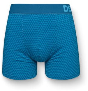 Dedoles Boxershorts Herren & Jungen Unterwäsche Trunks Baumwolle lustige Designs Dinosaurier Hamster Spiele Maulwurf Geschenk, Farbe: Smaragdblau, Gr. S