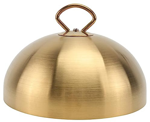 Zerodeko 1 Pc cubierta de bistec de acero inoxidable cúpula para derretir queso de acero inoxidable plancha plana para barbacoa parrilla interior queso su sin campana magnética