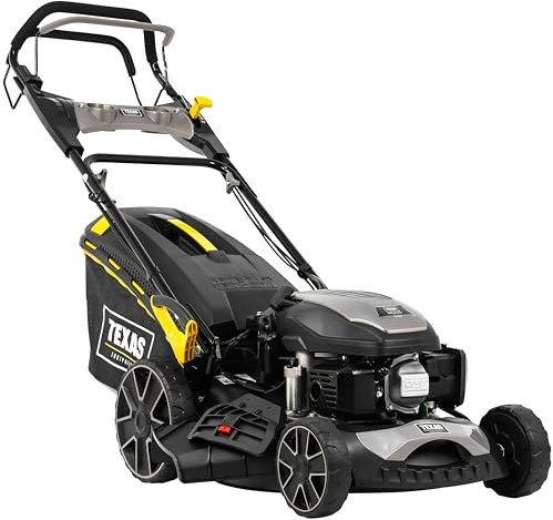 TEXAS Rasenmäher Razor 4651TR/WE (4-Takt Benzinmotor, 46 cm Schnittbreite, 2600 Watt Leistung, Radantrieb, Elektrostart, 65 Liter Fangkorb, Mulchkit)