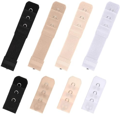 AHQiZFX 8Stk BH Verlängerung,Damen BH-Verlängerer,Elastisch BH Trägerverlängerung,Unterwäsche Verlängerungsschnalle,BH Verschluss Verlängerung,BH Erweiterung Verlängerungsgurt Schwangerschafts Zubehör