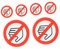 Lurrose 1 Satz 1 Satz Sicherheitsschildaufkleber „Do Not Enter“ Schilder Rundes Warnschild Selbstklebende Warnschilder „Do Not Touch Stop No Touching“ Schild Runder 6 Stück