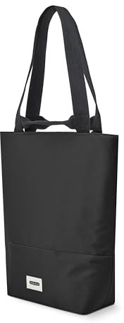 Black+Blum Insulated Tote Bag, 16L - Leak Proof Tote Bag for Adults with Zip - Made with Recycled PET and BPA Free - Food Bag for On The Go, Black
