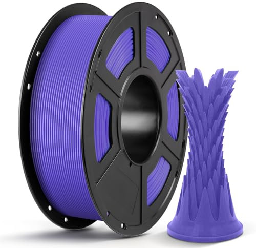 ANYCUBIC PLA Filament 1,75mm, Refill PLA und Spool Kit, 3D Drucker Filament PLA, Vakuumverpackung, Intelligente Identifikation, 1KG Lila