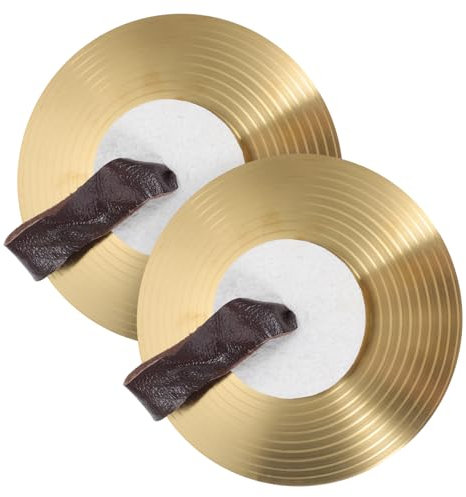 FUNOMOCYA Platillos Militares De Aleación Para Banda De Rendimiento Instrumento Musical De Percusión Adecuado Para Danza Del Vientre y Actuaciones Escenario