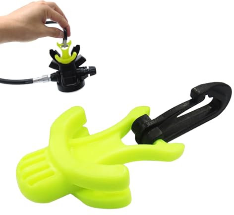 Wisylizv Mundstück Octopus Halter - Tauch -Oktopus -Halter | Divingg Regulator Clip mit TPU zweiter Stufe Hook | Langlebiger Mundstücksansatz für Turnierregler Gear sicher