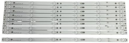 ERAKAFZTTK Led-hintergrundbeleuchtung Streifen Fit for JVC LT-55N776 MS-L1239-L V2 AKTV CTV5584-UHD-SMART-CURVED CTV554T UHD CTV550T DU55100055JP(5 Kit for 5 TV)