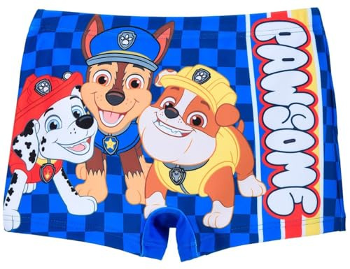 PAW PATROL Badehose Badehsort Jungen Chase Baden Größe 98-116 Schwimmhose (DE/NL/SE/PL, Numerisch, 98, Regular, Dunkelblau)