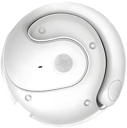 Fangxuee Language Translator Headphones Bluetooth-Compatible 5.4 Ear Hanging Headphone Wireless Open-Ear Headphones White