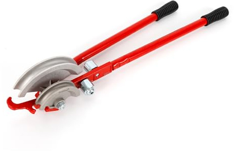 Fyssnn Curvatubi professionale e piegatubi | Curvatrice manuale per tubo di rame 15 mm & 22 mm, alluminio, acciaio inossidabile e tubi di ferro | Strumento di piegatura di precisione con capacità di