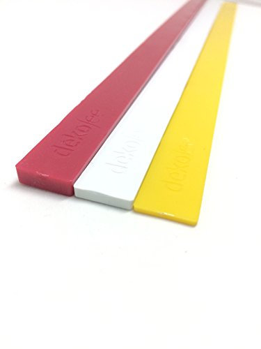 dekofee Baguettes à pâte en plastique, 1,5 x 3 x 5 mm/35 cm.