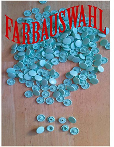 RP_Handel 50 Nähfrei KAM Snaps Druckknöpfe MATT, T5 = 12,5 mm Nachfüllpack Farbauswahl (B19-Pistazie)