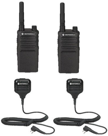 Motorola 2 Pack RMU2040 Radios with Speaker Mics