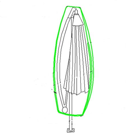Loywe Ampelschirm Schutzhülle für Sonnenschirm Gartenschirm Ø4m Abdeckhaube LWA1126