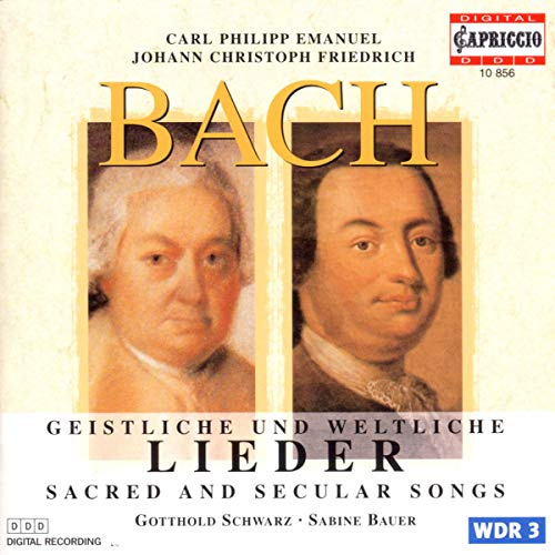 Geistliche und weltliche Lieder von Carl Philipp Emanuel und Johann Christoph Friedrich Bach