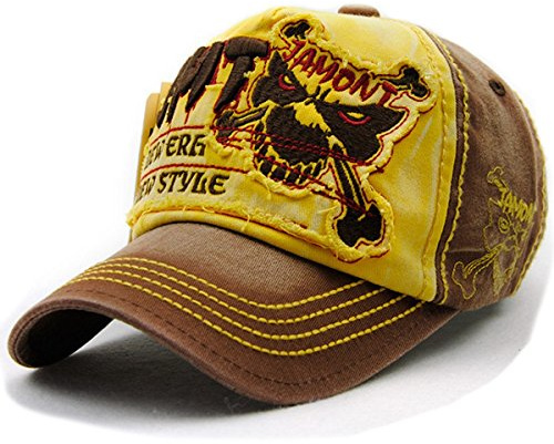 Baseballcap Fight Skull Distressed Snapback Vintage Used Look Golf Sport Outdoor Kappe Mütze Cap Schirmmütze Basecap verstellbar