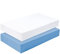 Dudu N Girlie Cotton Jersey Crib Bed Fitted Sheets, 40 cm x 90 cm, 2-Piece, White/Blue B01MRJVVOF