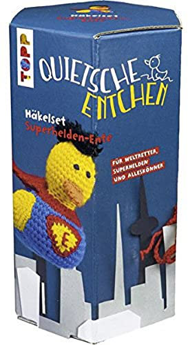Quietsche-Entchen Häkelset Superheld: Anleitung und Material für eine tollkühne Superhelden-Ente zum Selberhäkeln