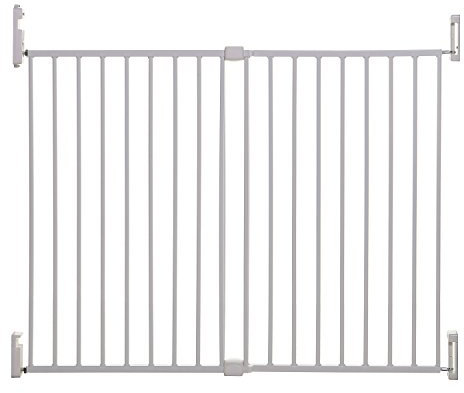 Dreambaby F898 Broadway verstellbares Treppenschutzgitter / Türschutzgitter (passend 74-134.5cm ohne separate Verlängerung) weiß