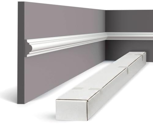 WL1 WALLSTYL Wandleiste - 49 Stk. (98 m) - 38 x 18 x 2000 mm - NOËL & MARQUET - eine Marke von NMC - Extrudiertes Polystyrol mit hoher Dichte