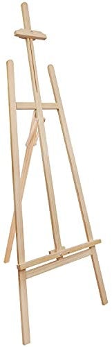 Belle Vous Staffelei Holz Groß Ständer Dreibein - 1,59m - Maler Staffelei - Verstellbares/Klappbares Stativ - Leinwand Halterung für Ausstellung, Zeichnung, Skizzieren, Hochzeiten, Kunst und Handwerk
