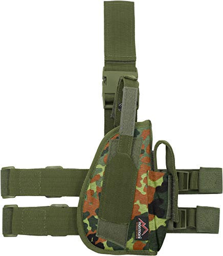 normani Pistolenholster Tiefzieholster Links und Rechts Farbe Flecktarn Größe Rechts