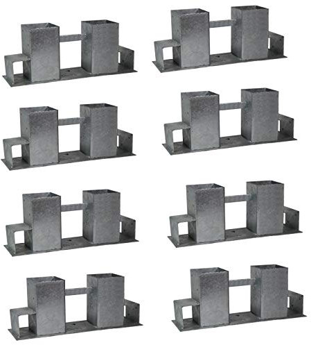 Holzstapelhilfe Feuerverzinkt stabile Holz Stapelhilfe Stapelhilfe Holzstapelhalter Brennholz Kaminholz Gestell Holz (8 Stück)
